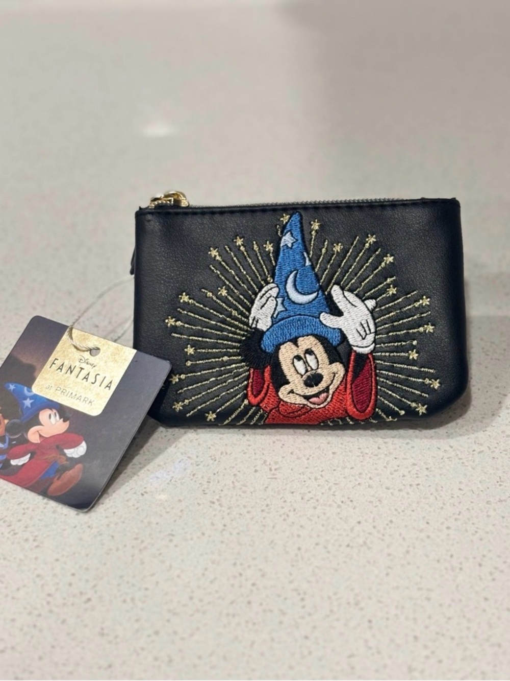 Disney Fantasia Mickey Sorcerer Coin Pouch - Black, Blue, Red